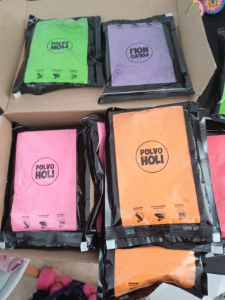 12 Polvos Holi 100gr