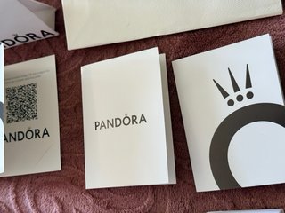 Lote Cajas y Bolsas Pandora Blancas