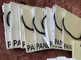Lote Cajas y Bolsas Pandora Blancas