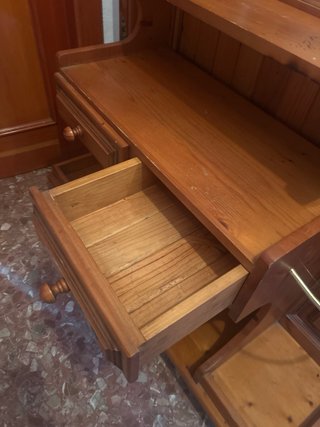 Mueble de entrada de madera maciza