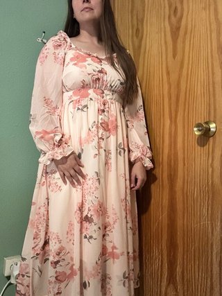 Vestido Midi Floral Romántico Boho