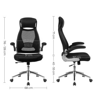 SONGMICS Silla Giratoria de Oficina