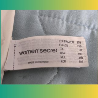 Top Bikini Women's Secret Beige Talla Única