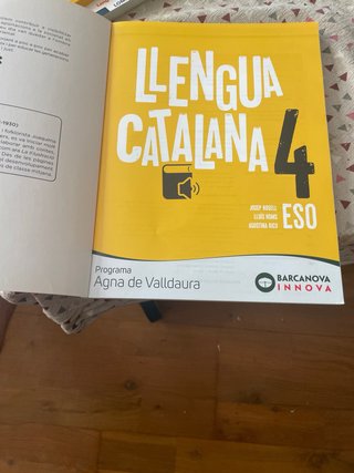 Llengua catalana, 4 ESO