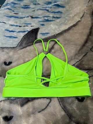 Parte de arriba bikini verde neón