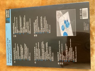 Fundas plastificar A4 United Office (40 uds)