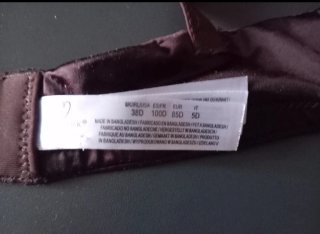 Sujetador marrón  con detalles de marron