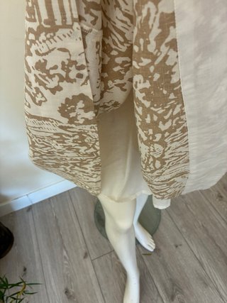 Vestido Adolfo Dominguez Lino Beige/Marrón