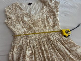 Vestido Adolfo Dominguez Lino Beige/Marrón