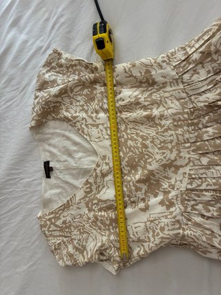 Vestido Adolfo Dominguez Lino Beige/Marrón