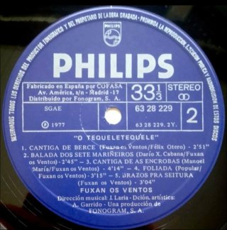 Lote de 3 Vinilos Fuxan os Ventos Philips
