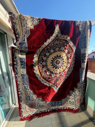 Alfombra Turca Roja Diseño Oriental nueva a estren