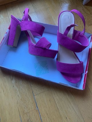 Zapatos de tacón fucsia talla 37