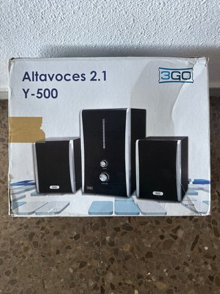 Altavoces 2.1 3GO Y-500 Negros