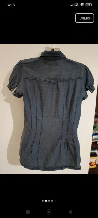 2 camicie denim leggera e floreale