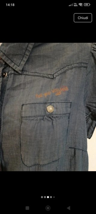 2 camicie denim leggera e floreale