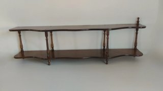 Estantería Antigua de Madera, 2 Baldas