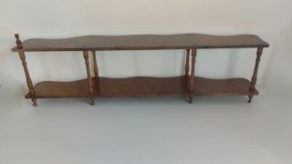 Estantería Antigua de Madera, 2 Baldas