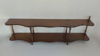 Estantería Antigua de Madera, 2 Baldas