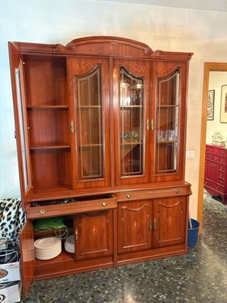 Conjunto Comedor Clásico Madera Maciza/Marqueteria