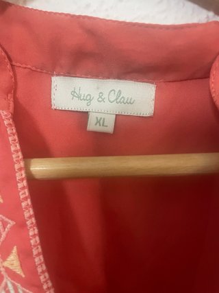 Vestido corto salmón