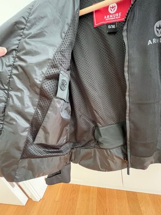 Chaqueta Moto Verano Mujer ARMURE Negra/Gris