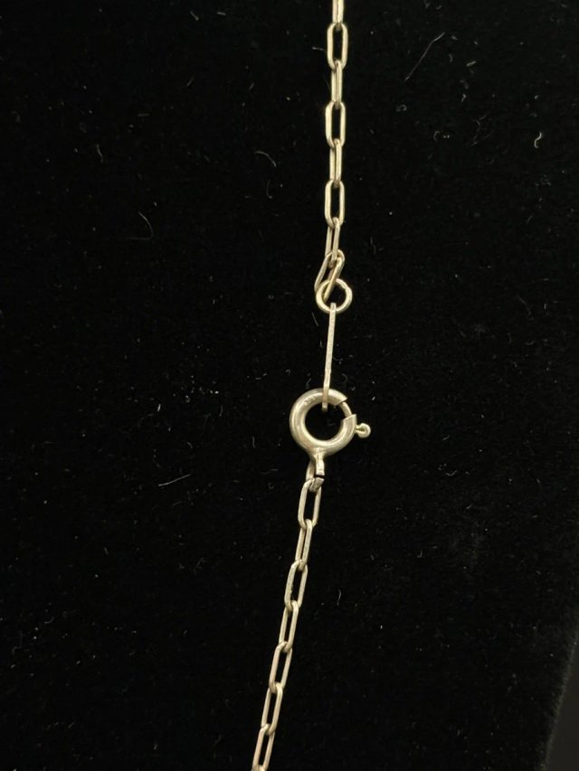 Cadena forzada eslabones largos plata