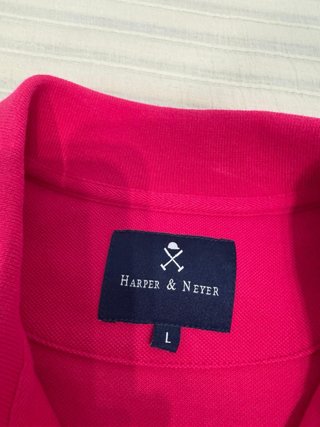 Polo rosa con logo