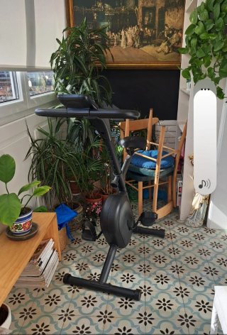 Bicicleta Estática Domyos Altura 1,15 ancho 95