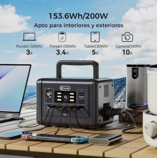 Estación Energía Batería Portátil 200W