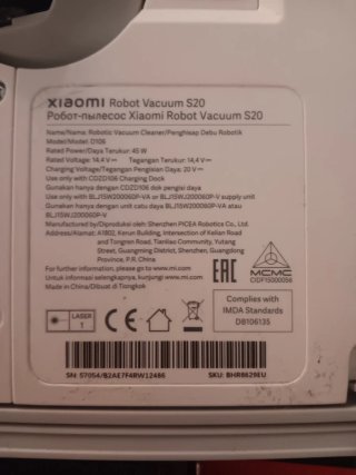 Robot Xiaomi S20 fregado y aspirador