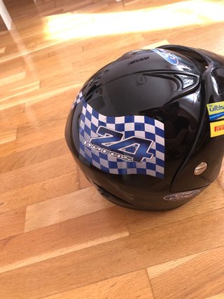 Casco Moto Negro con Visera XL