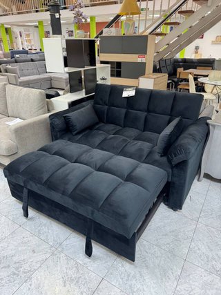 Sofá Cama Moderno Negro - Estreno Barcelona