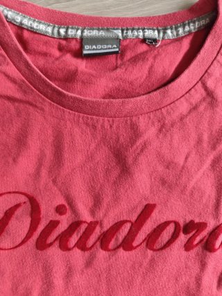 Maglietta Diadora rossa manica lunga