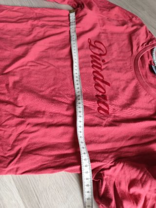 Maglietta Diadora rossa manica lunga