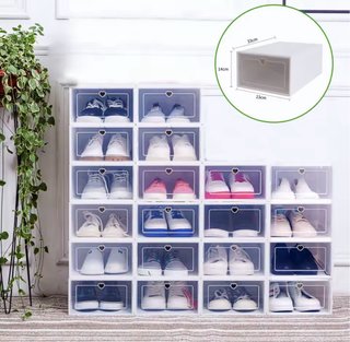 Cajas organizadoras de transpar10 unidades