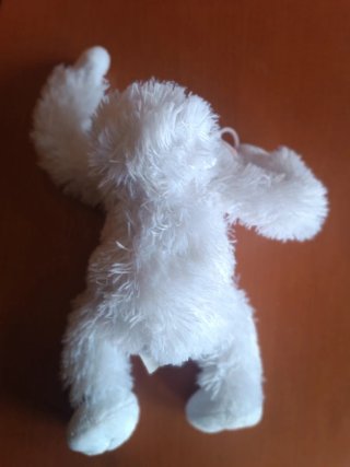 Peluche mono blanco