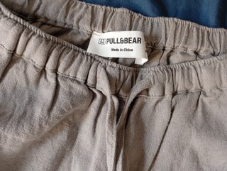 Pantalones grises con cordón
