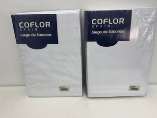 Pack 2 Juegos Sábanas Microfibra Cama 150
