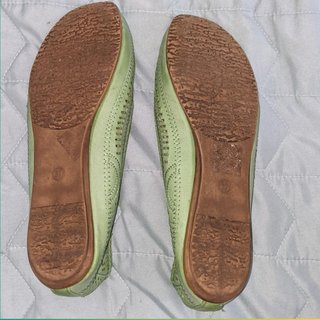 Bailarinas caladas verde menta talla 37