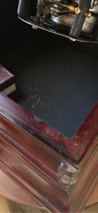 Grammofono a tromba riproduzione + dischi