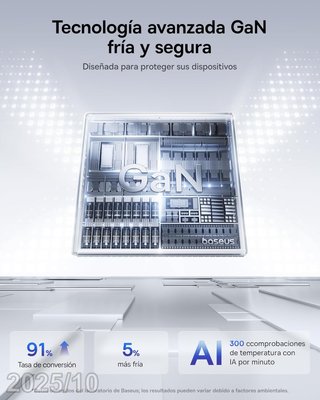 BASEUS Cargador USB-C 100w 3en1 Picogo E0121B