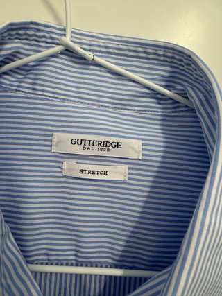 Camisa de rayas azules GUTTERIDGE Talla L