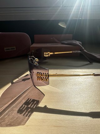 Gafas Miu Miu Cristal Morado Dorado