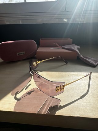 Gafas Miu Miu Cristal Morado Dorado