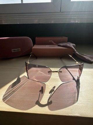 Gafas Miu Miu Cristal Morado Dorado
