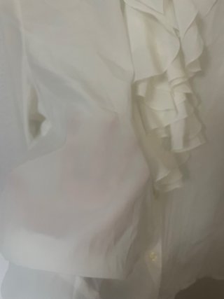Camisa blanca mujer con volantes