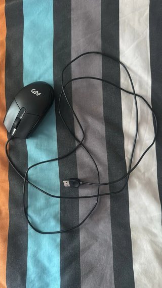 Ratón USB APD Negro