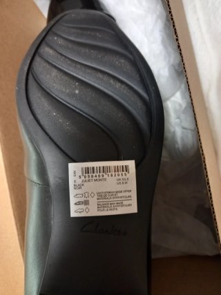 Zapatos Clarks de piel negros