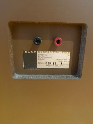 Altavoces Sony SS 2050 Clásicos